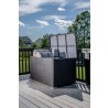 Alfresco Home Medium Sicuro Wicker Cushion Storage Box With Hydraulic Lid - Lifestyle