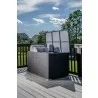 Alfresco Home Medium Sicuro Wicker Cushion Storage Box With Hydraulic Lid - Lifestyle - Alfresco Home Medium Sicuro Wicker Cushion Storage Box With Hydraulic Lid - Lifestyle