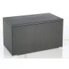 Alfresco Home Medium Sicuro Wicker Cushion Storage Box With Hydraulic Lid - Angled Closer View - Alfresco Home Medium Sicuro Wicker Cushion Storage Box With Hydraulic Lid - Angled Closer View