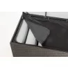 Alfresco Home Medium Sicuro Wicker Cushion Storage Box With Hydraulic Lid - Top View Opened - Alfresco Home Medium Sicuro Wicker Cushion Storage Box With Hydraulic Lid - Top View Opened