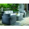 Alfresco Home Palisades All Weather Wicker 4 Piece Seating Group with Cushions - Alfresco Home Palisades All Weather Wicker 4 Piece Seating Group with Cushions
