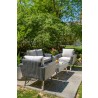 Alfresco Home Castlewood All Weather Wicker 4 Piece Seating Group with Cushions - Lifestyle