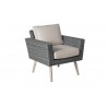 Alfresco Home Castlewood All Weather Wicker Lounge Chair - Angled