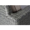 Alfresco Home Castlewood All Weather Wicker Love Seat - Arm Close-up Top Angled