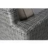 Alfresco Home Castlewood All Weather Wicker Love Seat - Arm Close-up Top Angled - Alfresco Home Castlewood All Weather Wicker Love Seat - Arm Close-up Top Angled