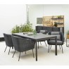 Cane-Line Mega Dining Chair, Incl. Grey Cane-Line AirTouch Cushions Image 1