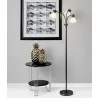 Adesso Presley 3-Arm Floor Lamp Chrome - Adesso Presley 3-Arm Floor Lamp Chrome