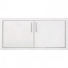 Summerset Grills 36 2-Drawer Dry Storage Pantry & Enclosed Cabinet Combo - Front