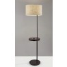 Adesso Oliver Wireless Charging Shelf Floor Lamp - Adesso Oliver Wireless Charging Shelf Floor Lamp