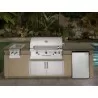 American Outdoor Grill 36" Built In Gas Grill  Lifestyle with Island - American Outdoor Grill 36" Built In Gas Grill  Lifestyle with Island