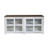 Alpine Furniture Donham Large Display Cabinet - Front and Closed