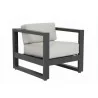 Redondo Club Chair in Cast Silver, No Welt - Front Side Angle - Redondo Club Chair in Cast Silver, No Welt - Front Side Angle