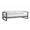 Redondo Sofa With Cushions In Cast Silver