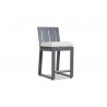 Redondo Counter Stool With Cushions In Cast Silver 
