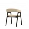 Alpine Furniture Cove Chairs in Vintage Black - Back Angled