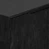 Alpine Furniture Cove Server in Vintage Black - Edge Close-up - Alpine Furniture Cove Server in Vintage Black - Edge Close-up