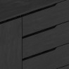 Alpine Furniture Cove Server in Vintage Black - Drawer Detail