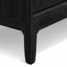 Alpine Furniture Cove Server in Vintage Black - Leg Close-up - Alpine Furniture Cove Server in Vintage Black - Leg Close-up
