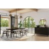 Alpine Furniture Cove Rectangular Dining Table in Vintage Black - Lifestyle