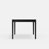 Alpine Furniture Cove Rectangular Dining Table in Vintage Black - Side