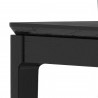 Alpine Furniture Cove Rectangular Dining Table in Vintage Black - Table Edge