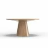 Alpine Furniture Cove Round Dining Table In Natural - Side - Alpine Furniture Cove Round Dining Table In Natural - Side