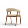 Alpine Furniture Cove Chairs in Natural - Set of 2 - Back Angled
