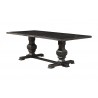 Alpine Furniture Manchester Dining Table in Vintage Black - Front Side Angle