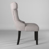 Alpine Furniture Manchester Upholstered Side Chairs in Light Grey/Black - Side View