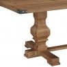 Alpine Furniture Manchester Dining Table in Natural - Leg Detail