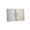 Bull BBQ 38" Double Doors - Stainless Steel - Angled View - Bull BBQ 38" Double Doors - Stainless Steel - Angled View