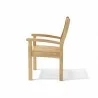 Anderson Teak Bahama Sahara 5-Pieces Bistro Table chair side view - Anderson Teak Bahama Sahara 5-Pieces Bistro Table chair side view