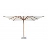 Levante 11 Square Bamboo Umbrella- White - Levante 11 Square Bamboo Umbrella- White