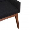 Midtown Concept Ruby 2 Piece Liqurice Armchair Set - Cocoa Wood - Legs