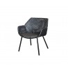 Cane-Line Vibe Lounge Chair Light grey/bordeaux/dusty rose Image 