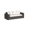 Sunset West Cabo Loveseat in Soothe Pearl w/ Flange Welt Side