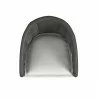Sunset West Cabo Dining Chair in Soothe Pearl w/ Flange Welt Top - Sunset West Cabo Dining Chair in Soothe Pearl w/ Flange Welt Top