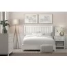 Alpine Furniture Stapleton Queen Panel Bed in White - Lifestyle - Alpine Furniture Stapleton Queen Panel Bed in White - Lifestyle