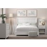 Alpine Furniture Stapleton California/Standard King Panel Bed, White - Lifestyle