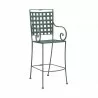 Woodard Sheffield Stationary Bar Stool with Optional Cushion - Woodard Sheffield Stationary Bar Stool with Optional Cushion
