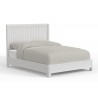 Alpine Furniture Stapleton Full Panel Bed, White - Front Side Angle