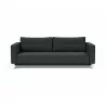 Innovation Living Cassius D.E.L. Sofa Bed - Boucle Black Raven - Front - Innovation Living Cassius D.E.L. Sofa Bed - Boucle Black Raven - Front