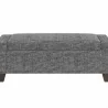 Sunpan Hartley Storage Bench in Distressed Nash Zebra - Front Angle - Sunpan Hartley Storage Bench in Distressed Nash Zebra - Front Angle