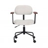 Sunpan Ellen Office Chair - Copenhagen White - Front Angle