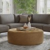 Sunpan Nilda Ottoman Camel Leather - Lifestyle