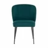 Sunpan Ivana Dining Chair in Soho Teal - Front Angle - Sunpan Ivana Dining Chair in Soho Teal - Front Angle