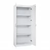 Manhattan Comfort Hopkins Modern Storage Closet 3.0 In White Open - Manhattan Comfort Hopkins Modern Storage Closet 3.0 In White Open