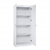 Manhattan Comfort Hopkins Modern Storage Closet 4.0 In White Open