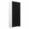 Manhattan Comfort Hopkins Modern Storage Closet 3.0 In White  Back View - Manhattan Comfort Hopkins Modern Storage Closet 3.0 In White  Back View