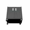 Manhattan Comfort Fortress Textured Metal 31.5" Garage Mobile Cabinet with 2 Adjustable Shelves in Charcoal Grey Bottom - Manhattan Comfort Fortress Textured Metal 31.5" Garage Mobile Cabinet with 2 Adjustable Shelves in Charcoal Grey Bottom
